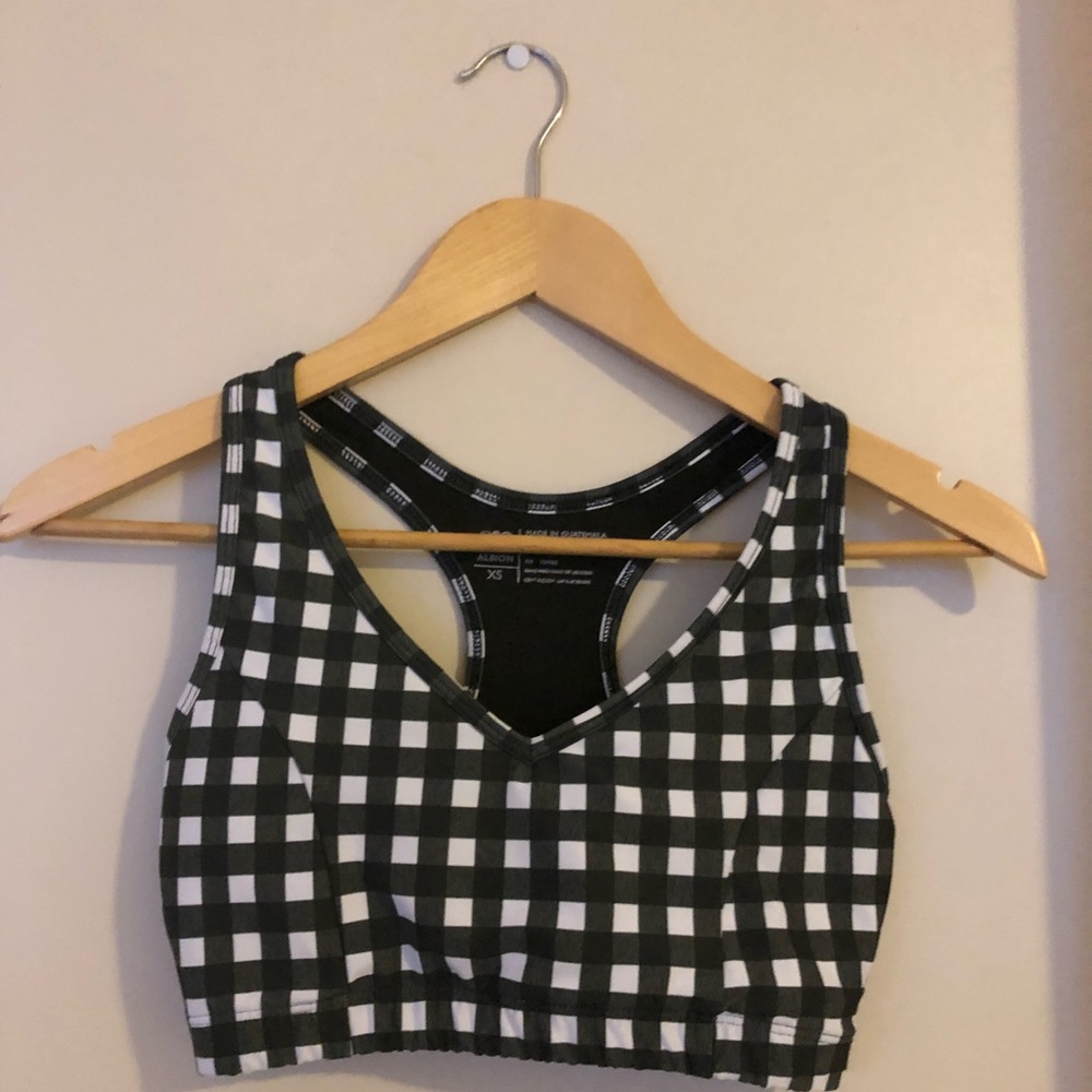 Albion Black Check Lift Bra XS
